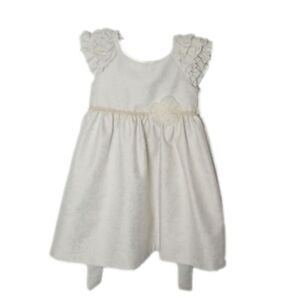 Laura Ashley London‎ girls white sleeveless round neck formal A-line dress
